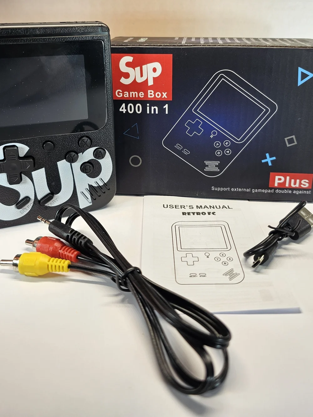Sup Game Box 400 in 1 Plus Handheld Electronic Game Console w/ AV Cable